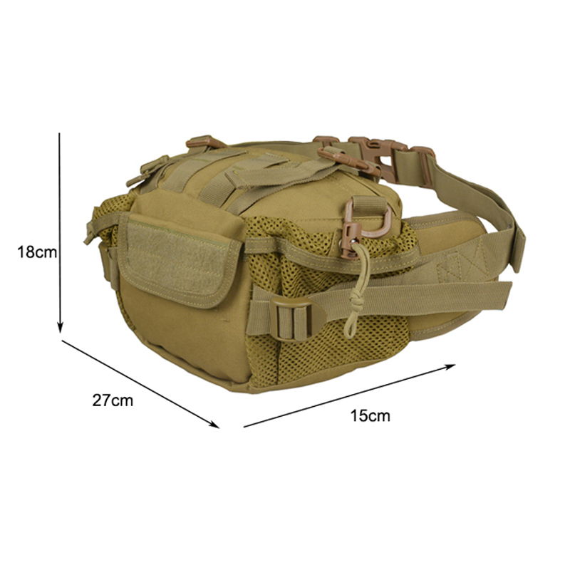 riñonera de montañismo de viaje de equitación táctica de camuflaje del ejército