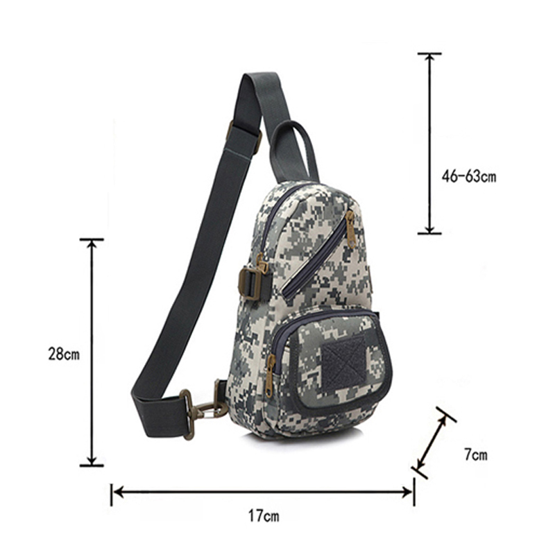 bandolera de camuflaje mochila militar táctica de escalada en el pecho