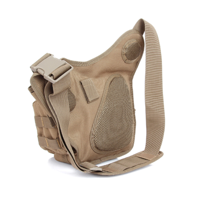 Bolso de cámara táctico militar para sillín de motocicleta de hombro para hombre