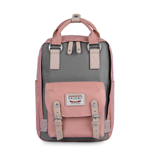 Mochila escolar de viaje para mujer, mochila impermeable de nailon personalizada