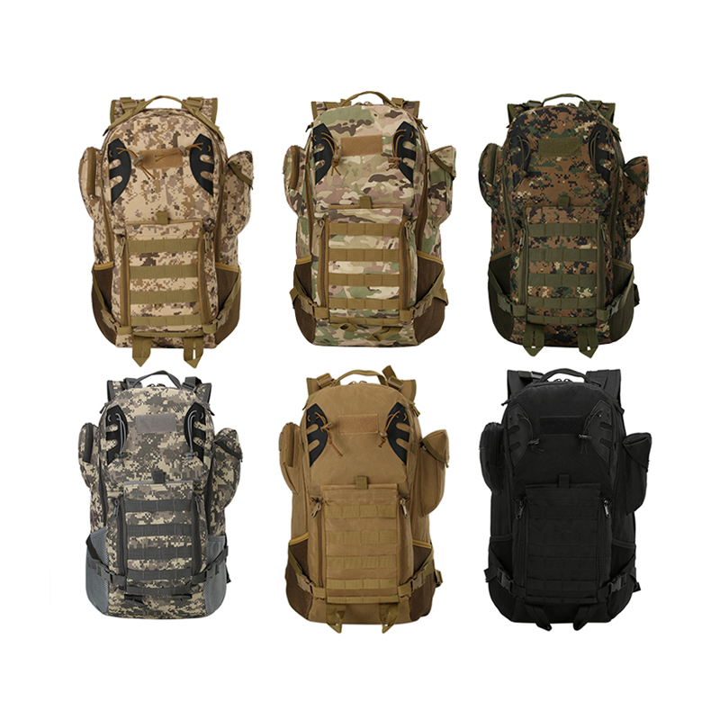 Mochila táctica militar molle para senderismo al aire libre impermeable de 45L