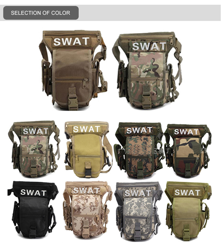 Bolsa táctica militar de camuflaje para motocicleta