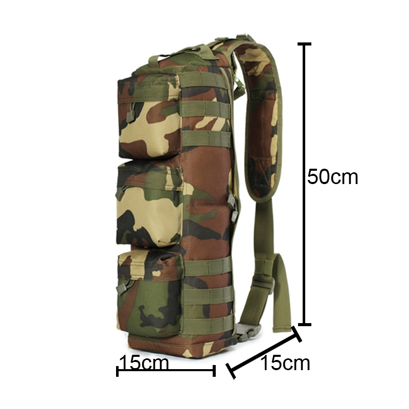 Mochila del ejército militar bandolera de camuflaje de viaje duradero