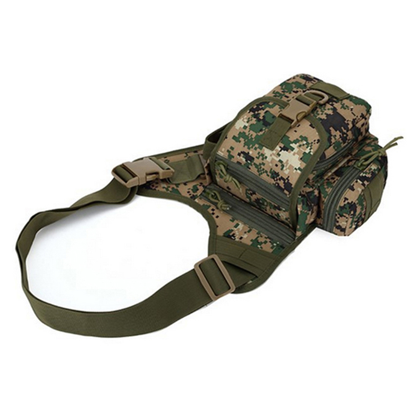 Bolsa de sillín de camuflaje de mensajero de viaje de motocicleta táctica militar