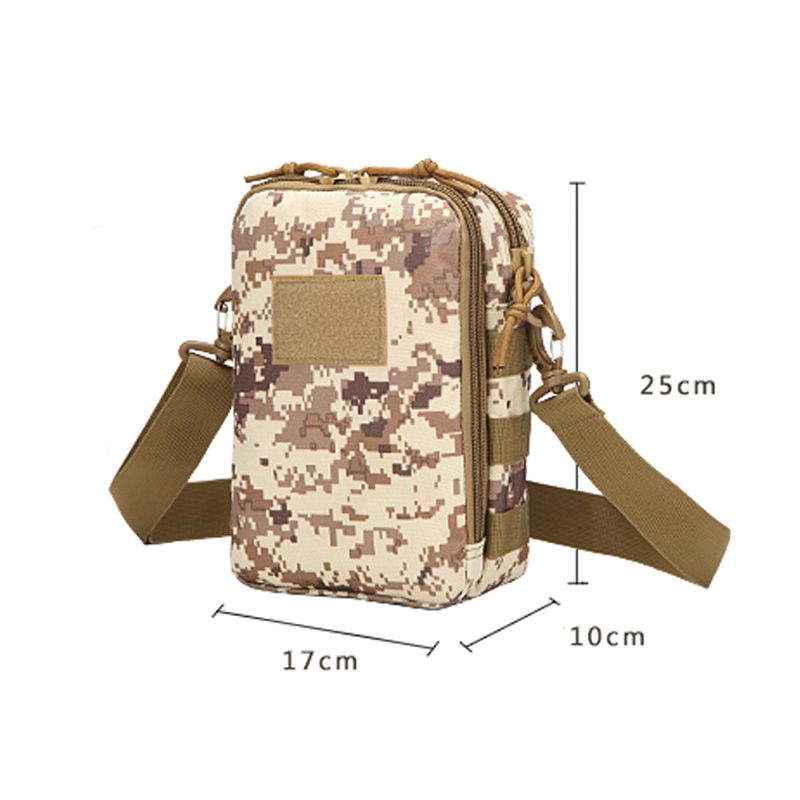 Mini bolsa de mensajero de camuflaje militar táctica al aire libre de gran tamaño