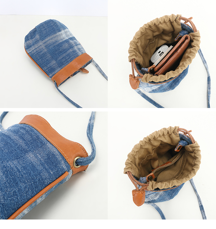 Bolso de hombro retro para mujer, bandolera, de lona, ​​para mujer.