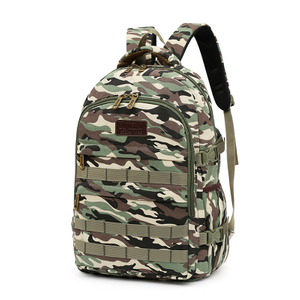 Bolso de mochila diario de la escuela portátil duradero de lona de camuflaje