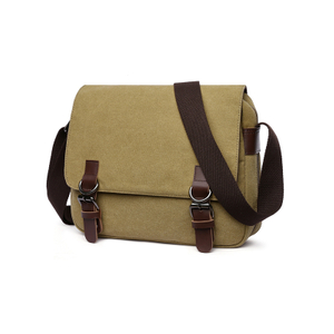 Crossbody Shoulder Trabajo Messenger Bolsa de lienzo para hombres