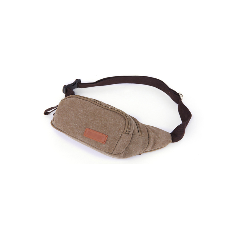 Riñonera de lona de viaje para hombre en blanco Fanny Pack