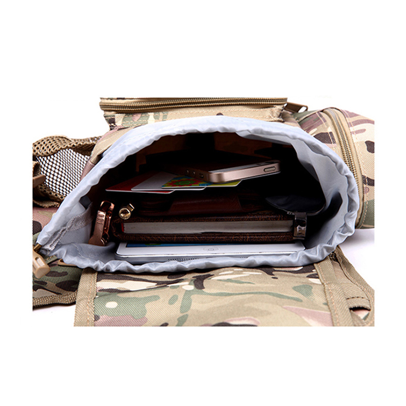 Bolsa de sillín de camuflaje de mensajero de viaje de motocicleta táctica militar