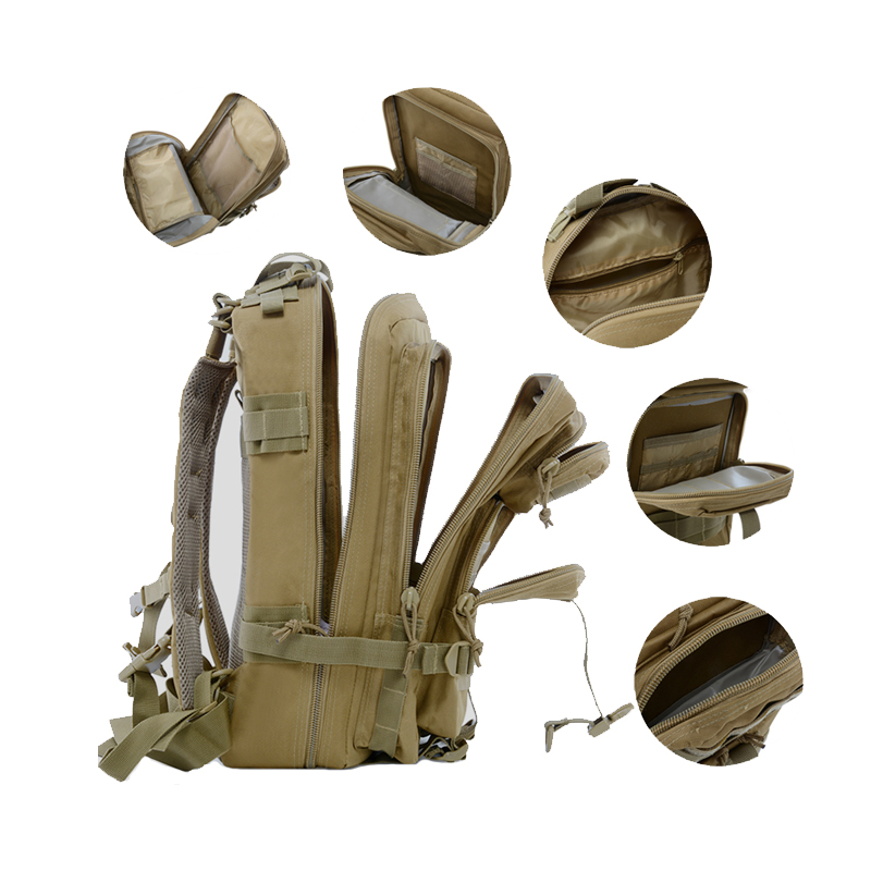 Mochila de camuflaje táctico militar grande de asalto de montaña