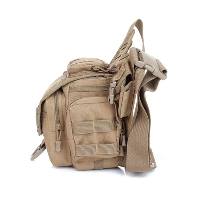 Bolso de cámara táctico militar para sillín de motocicleta de hombro para hombre