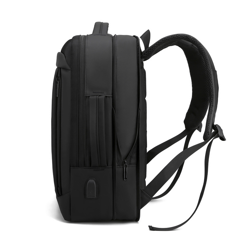 Mochila para portátil de negocios impermeable con usb expandible oxford