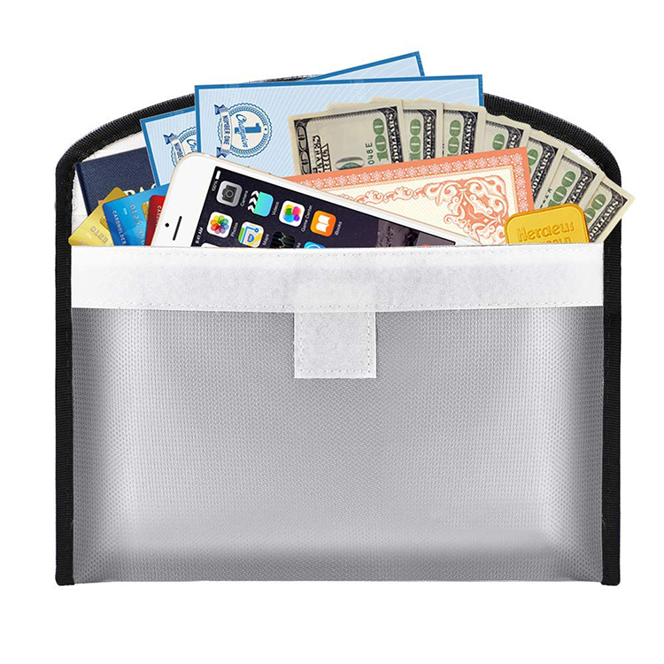 Fireproof Safe Bill Letter Bloqueo de documento impermeable Bolsa personalizada